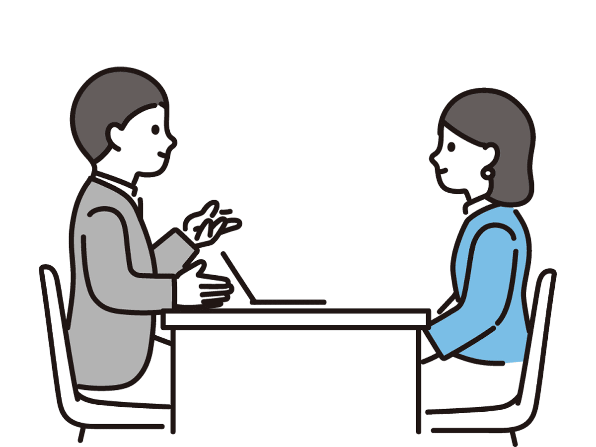 作業員2人のイラスト